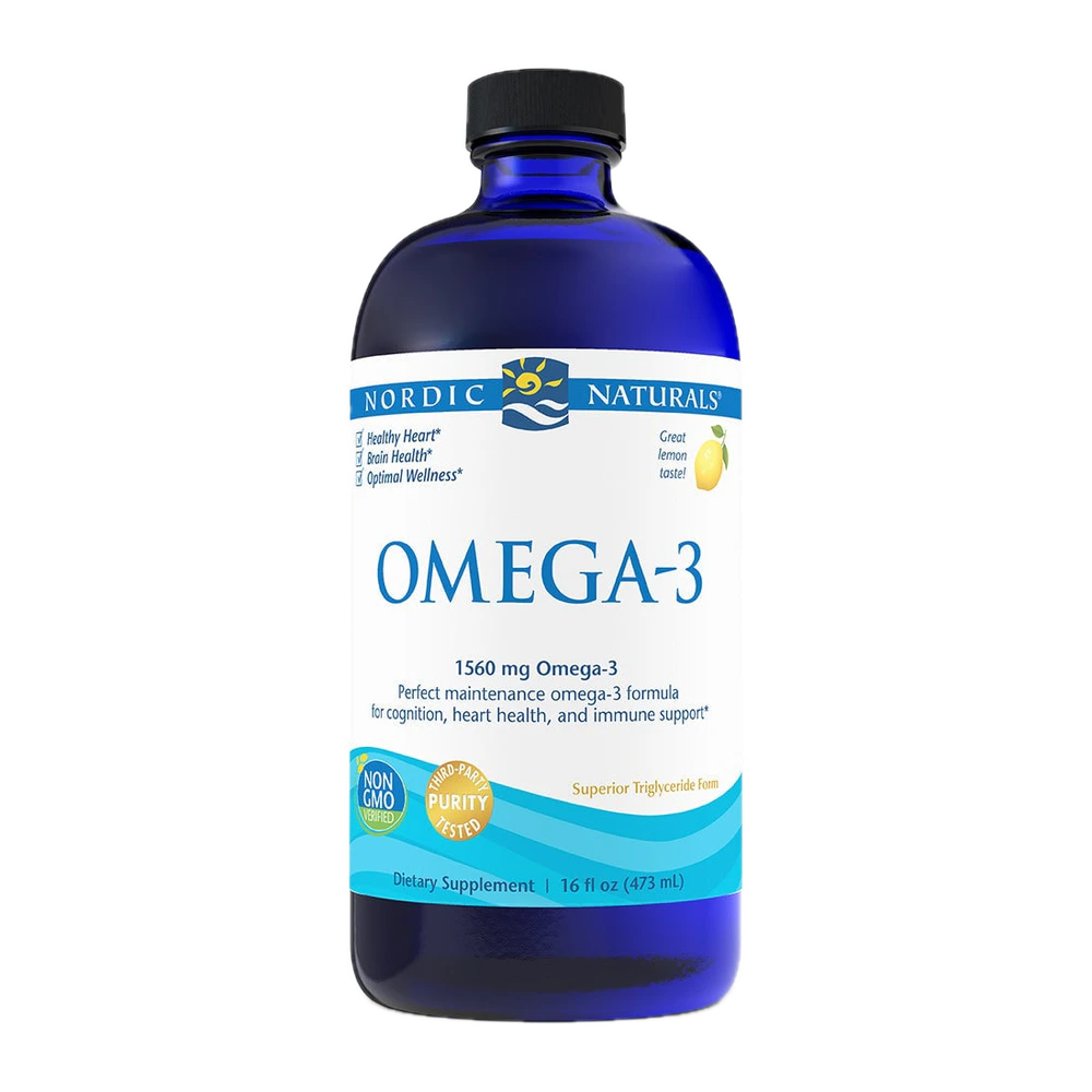 Nordic Naturals - Omega-3 Lemon Purified Fish Oil - 16 oz