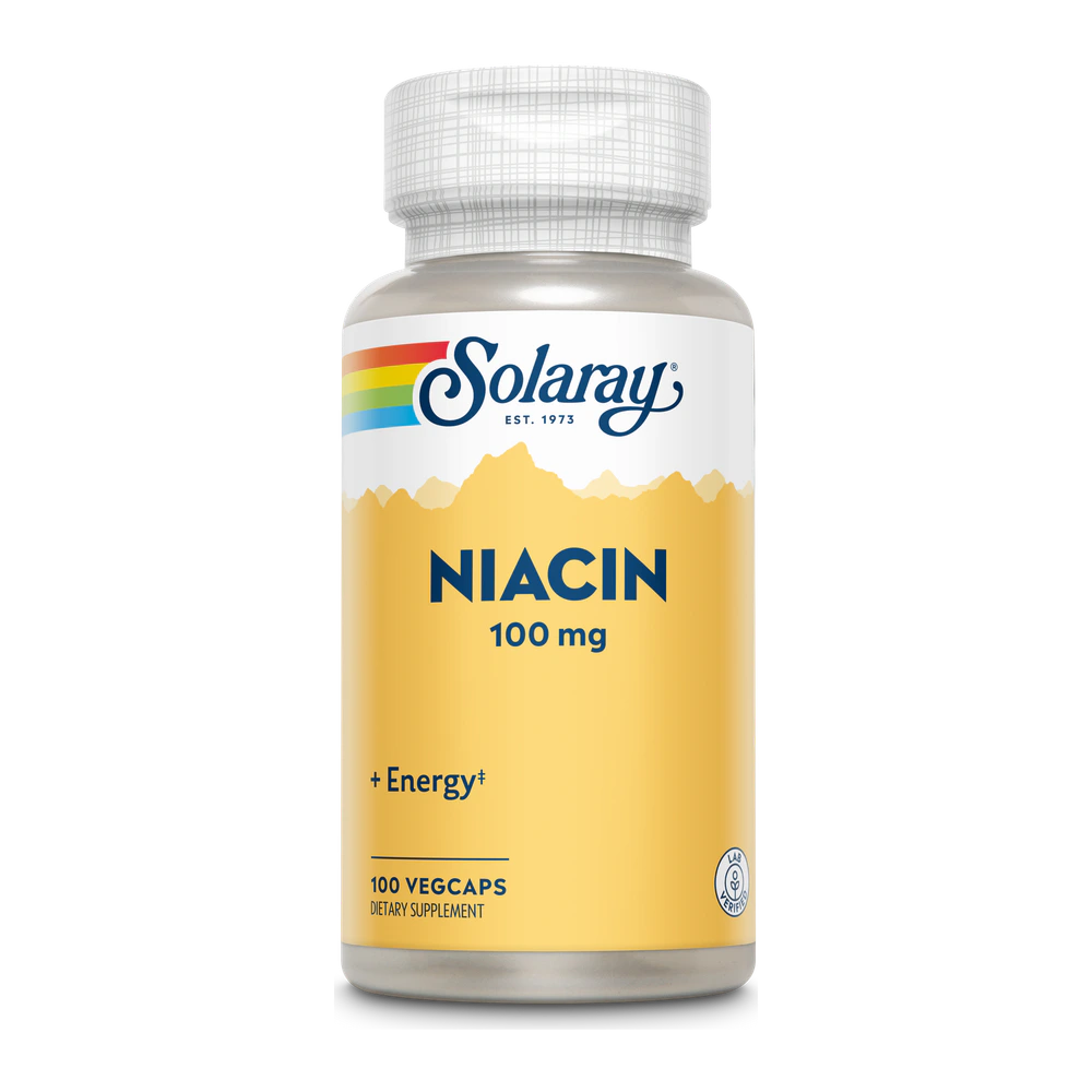 Solaray - Niacin 500 mg - 100 Capsules
