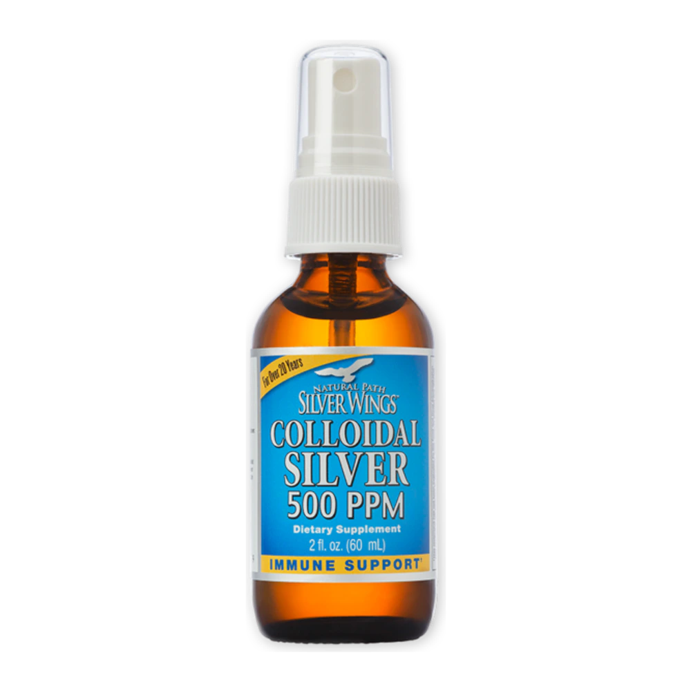 Natural Path Silver Wings - Colloidal Silver 500 PPM - 2 oz