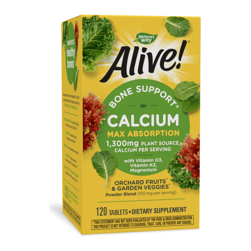 Natures Way - Alive! Calcium - 120 Tablets