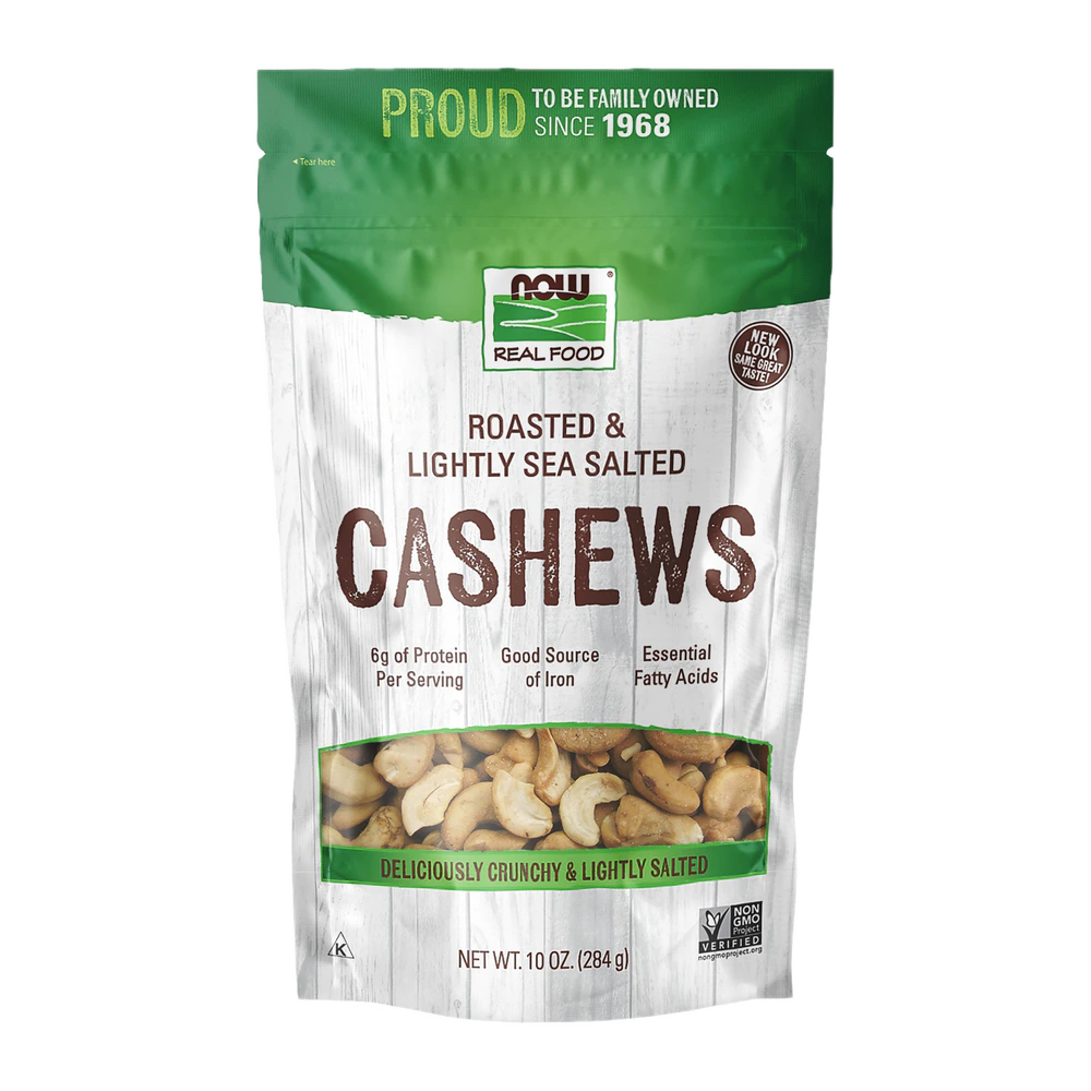 Now - Cashews Roasted Salted - 12 oz