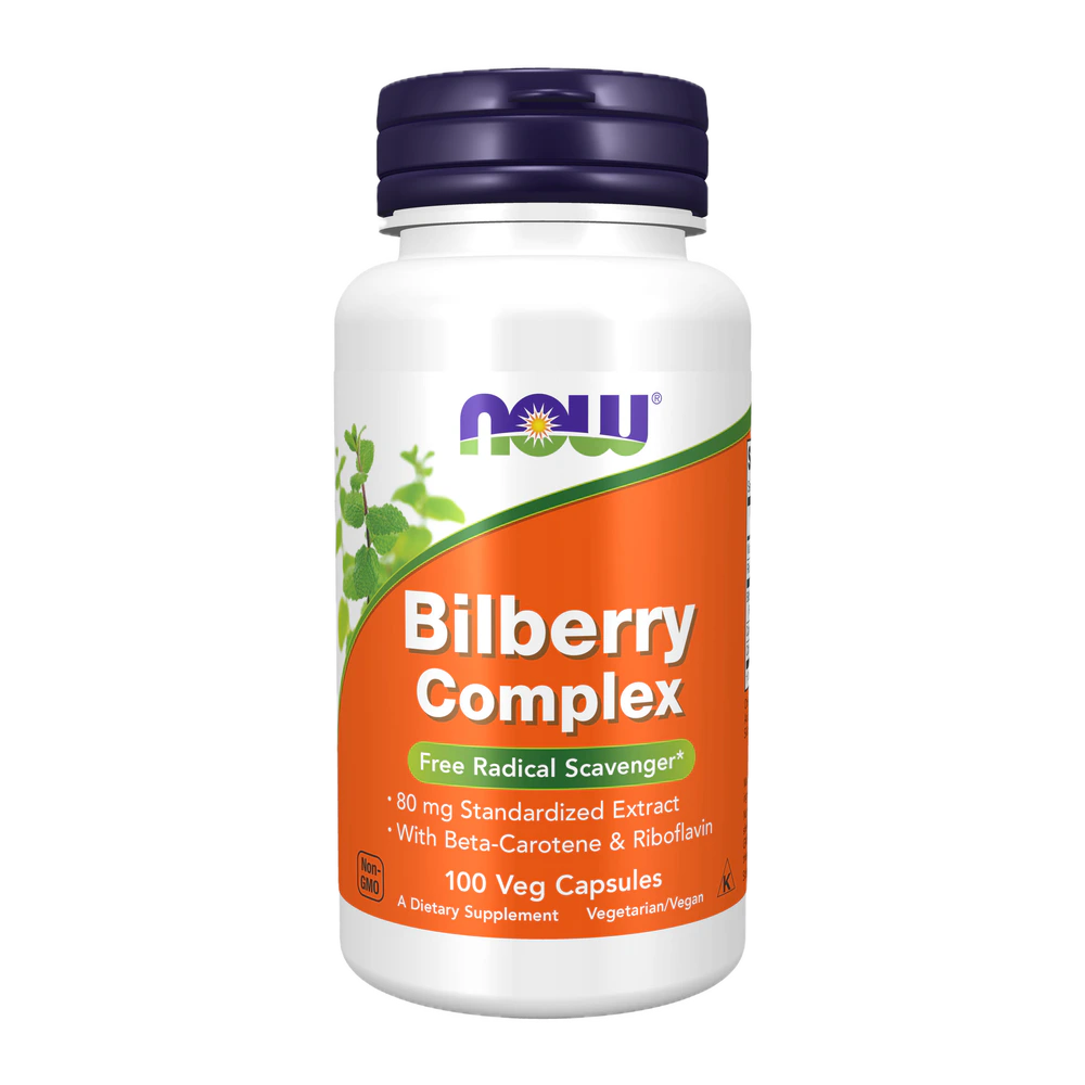 Now - Bilberry Comp 80 mg - 100 Capsules
