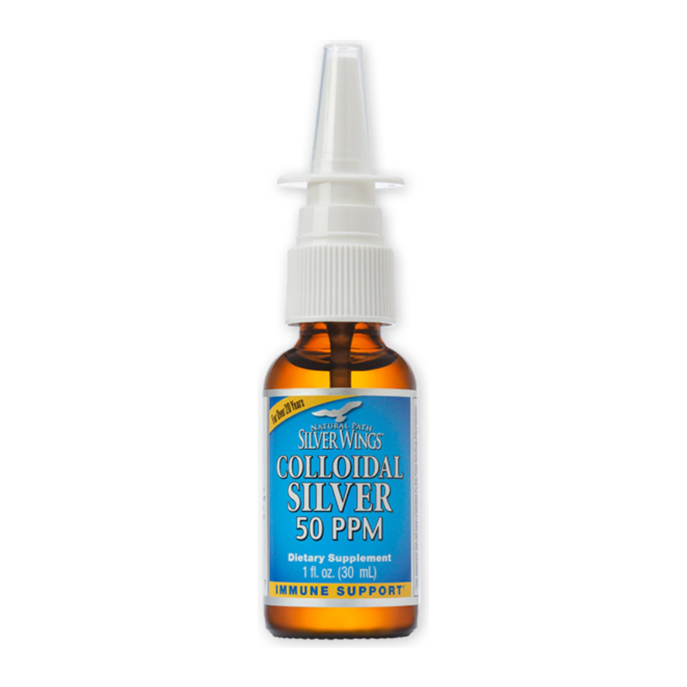 Natural Path Silver Wings - Colloidal Silver 50 PPM Liquid - 1 oz