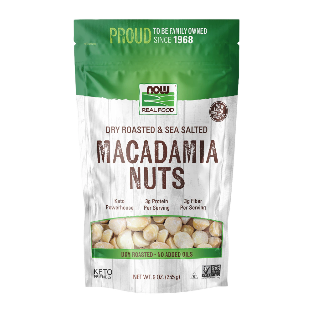 Now - Macadamia Nuts R&S - 9 oz