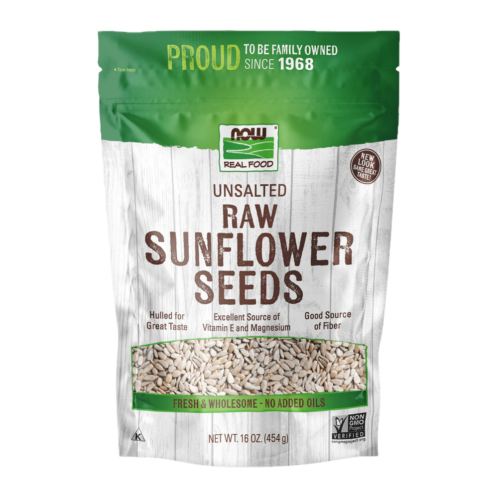 Now - Sunflower Seeds Hulled Raw - 1 lb