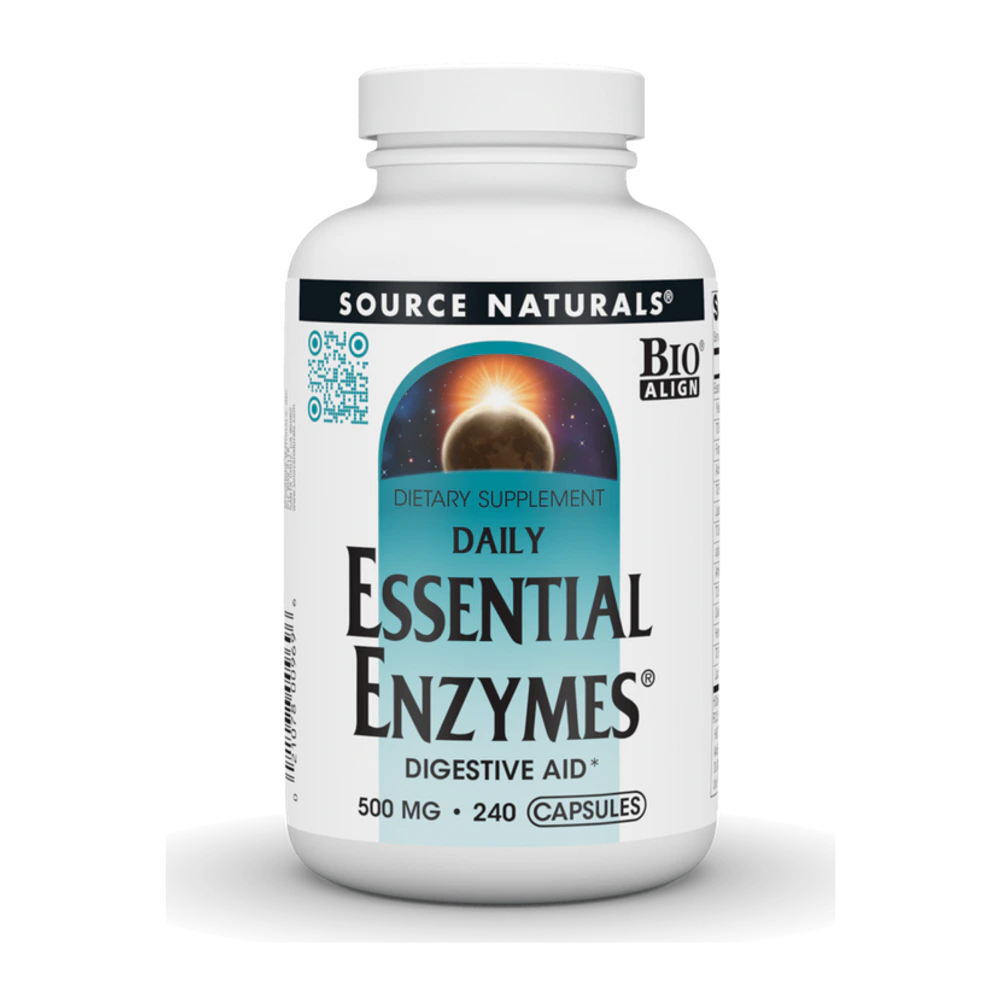 Source Naturals - Essential Enzymes 500mg - 240 Capsules