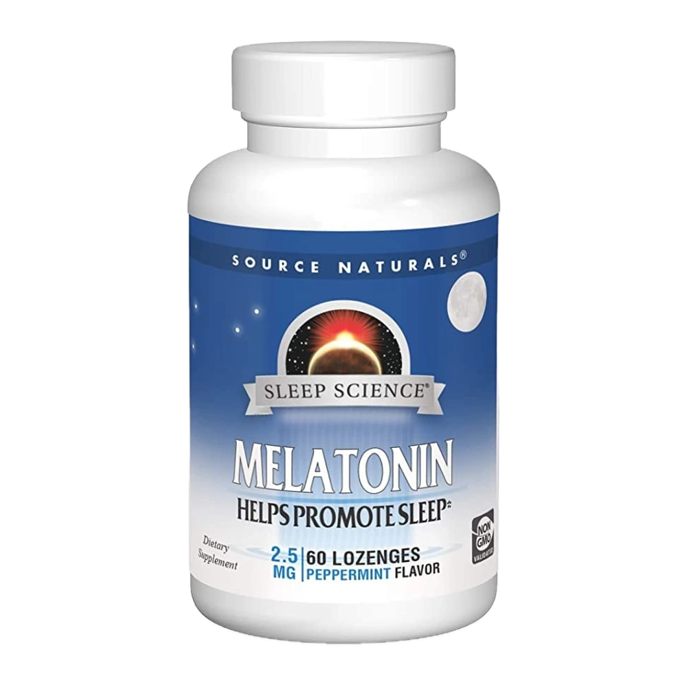 Source Naturals - Melatonin 2.5mg Pmint - 60 Lozenges