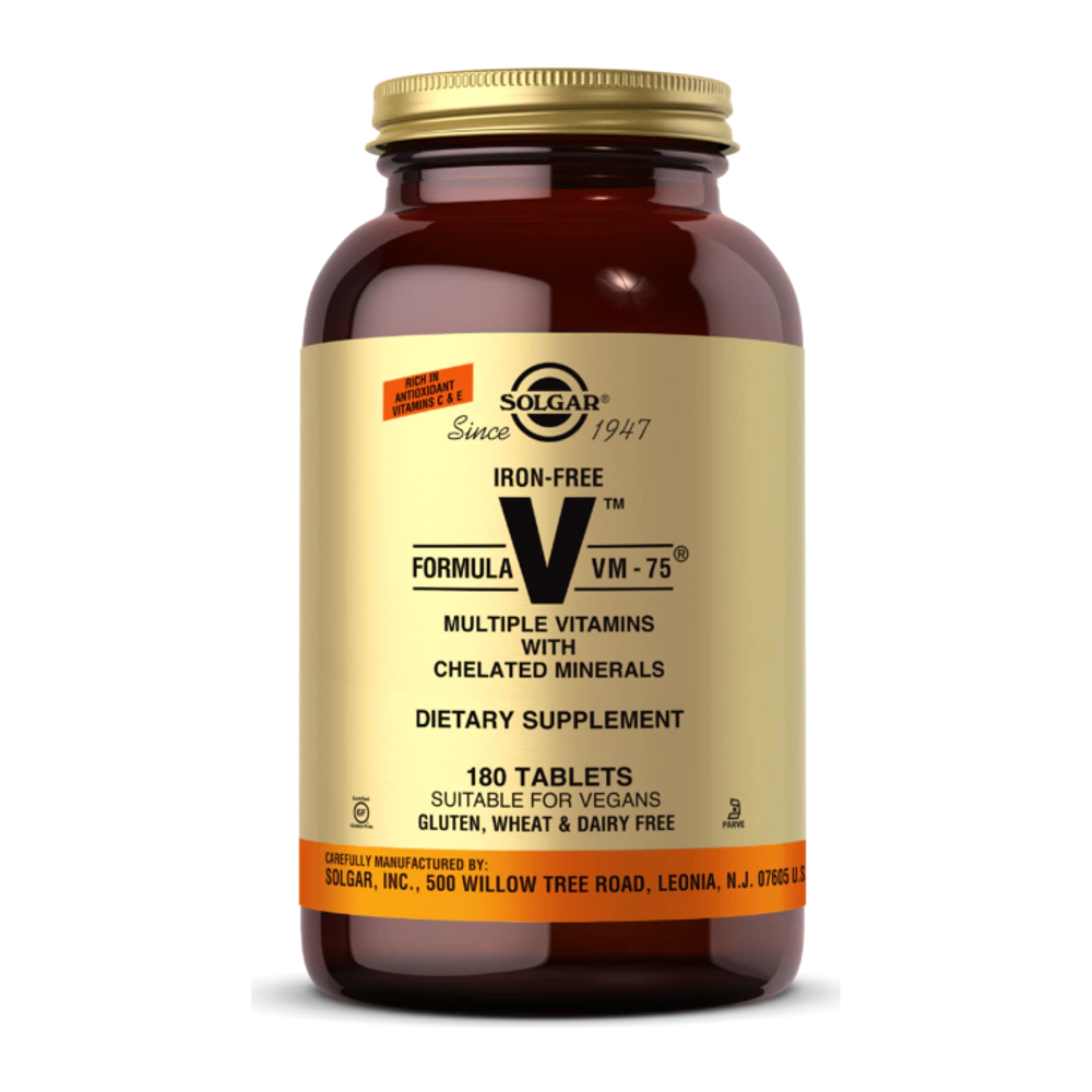 Solgar - Iron-Free Formula Vm - 180 Tablets