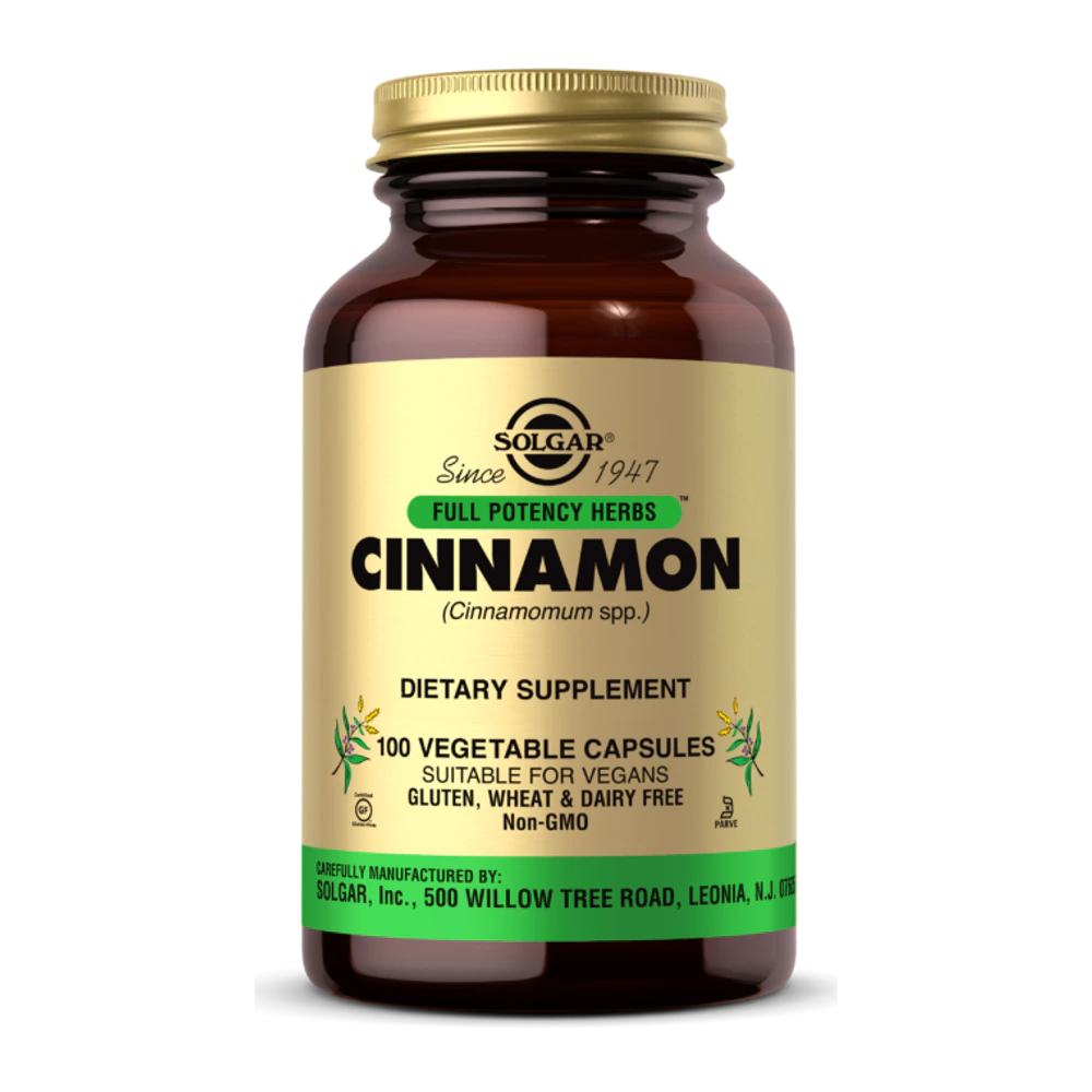 Solgar - Cinnamon - 100 Veg Capsules