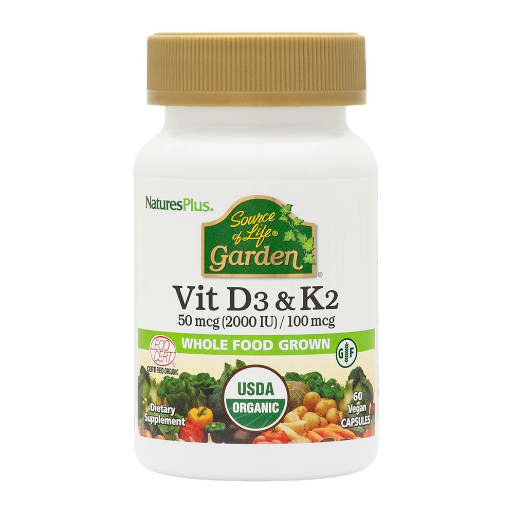 Natures Plus - D3/K2 - 60 Capsules