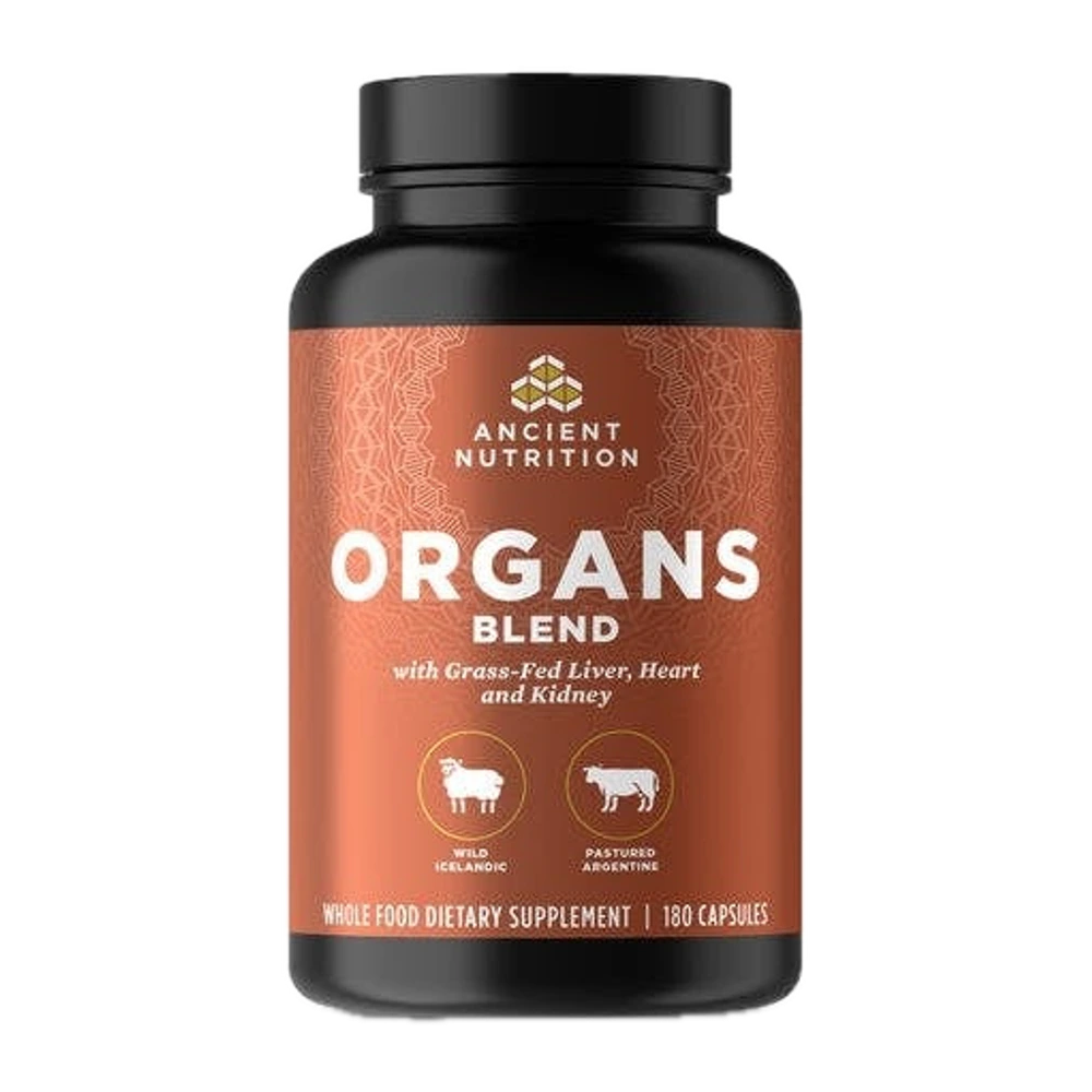 Ancient Nutrition - Organs Blend Glandular - 180 Capsules