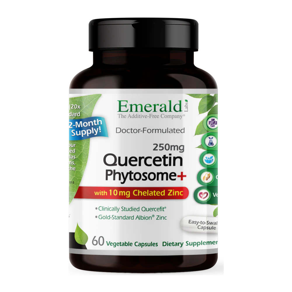 Emerald Labs - Quercetin Phystosome 250 mg with Zinc - 60 Veg Capsules