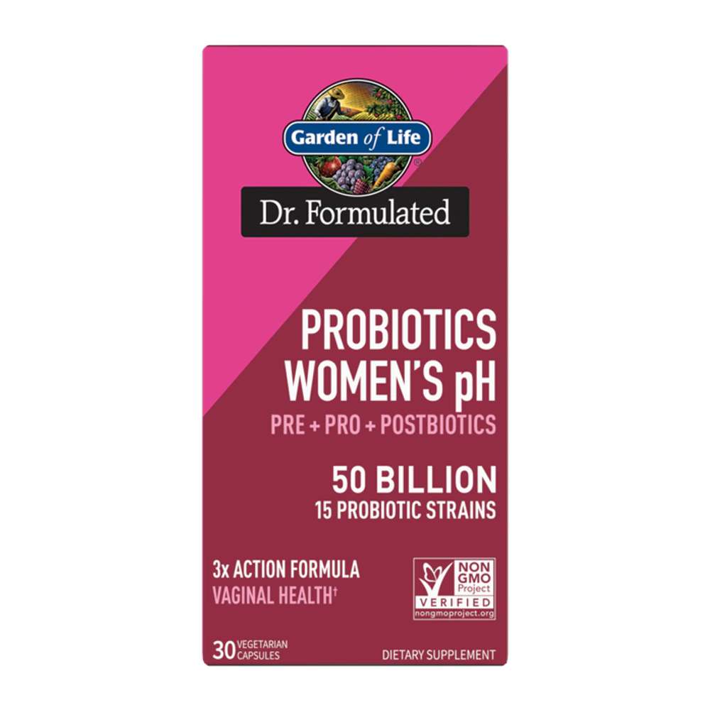 Garden of Life - Dr. Formulated Probiotics Womens pH 50 Billion - 30 Veg Capsules