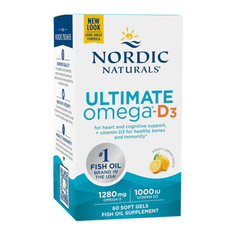 Nordic Naturals - Ultimate Omega-D3 Lemon - 60 count