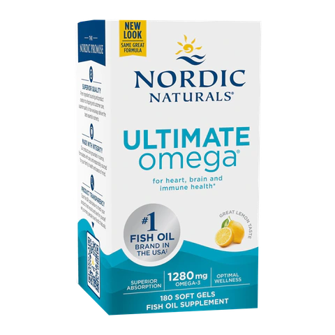 Nordic Naturals - Ultimate Omega Lemon 1280 mg - 180 count