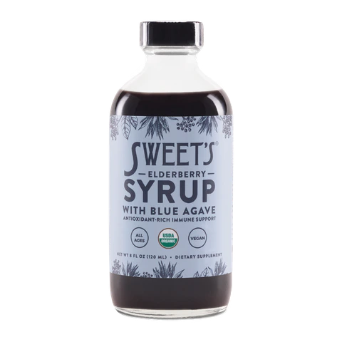 Sweets Elderberry - Syrup with Blue Agave - 8 oz