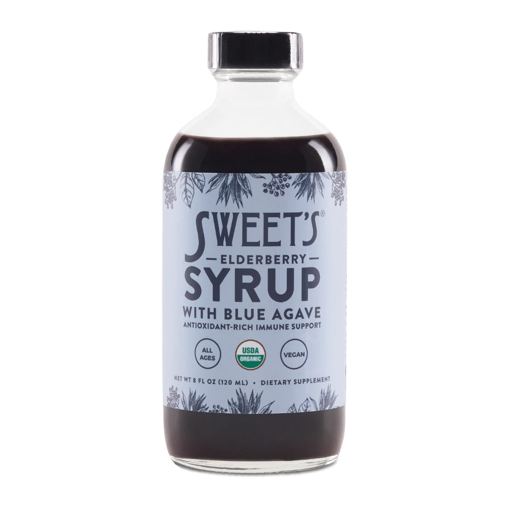 Sweets Elderberry - Syrup with Blue Agave - 8 oz